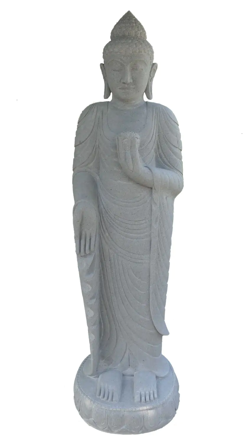  Product image 4 of the product “Standing Buddha with Lotus Flower, ca. 180 cm H ”